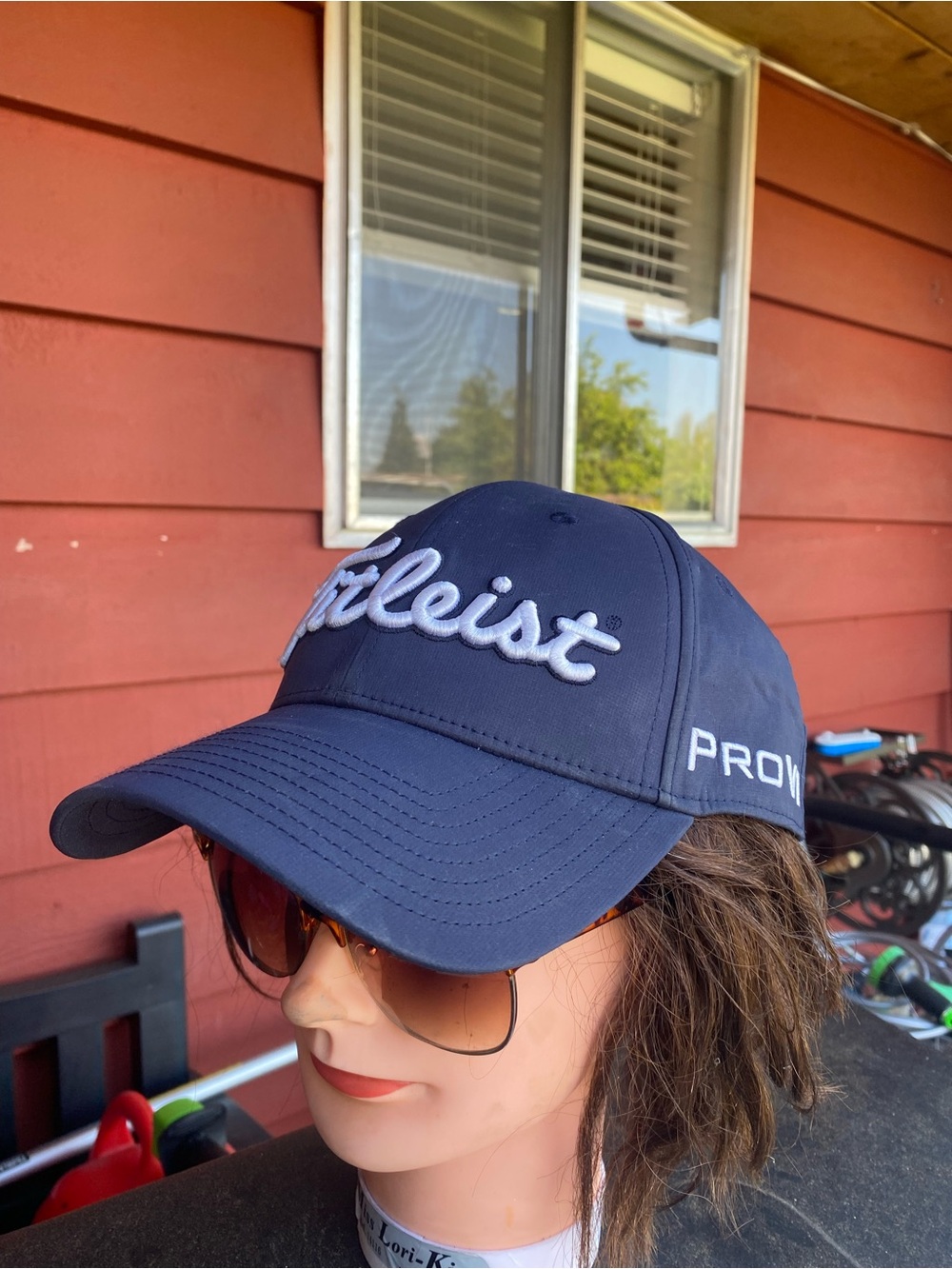 Titleist Navy Blue Embroidered Pro V1 Cap Golf cap size one